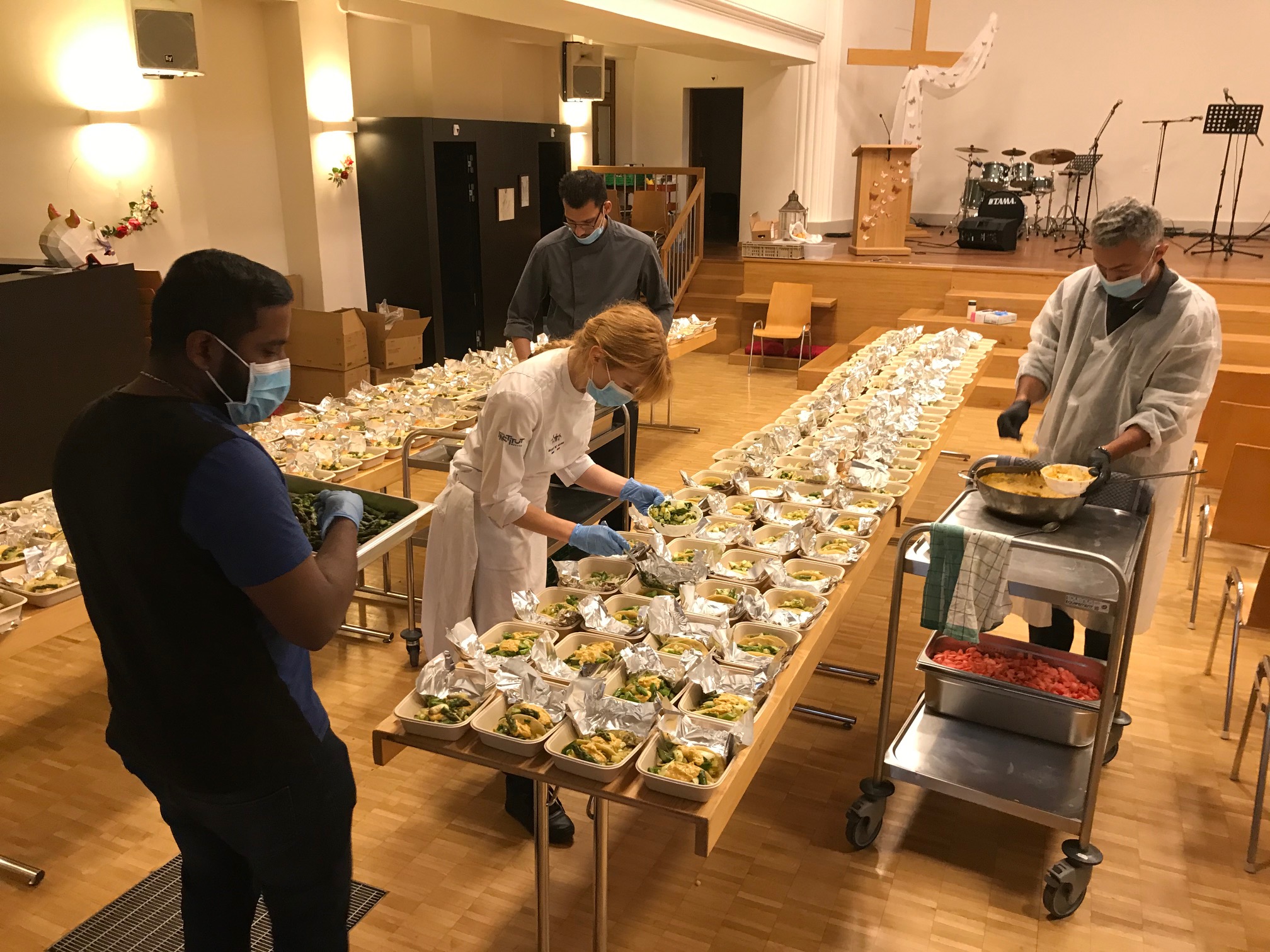 making 200 meals